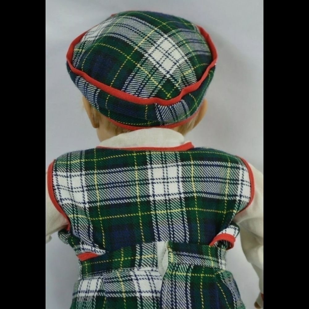 VINTAGE CARLOS GONZALEZ BOY DOLL GREEN PLAID OUTFI - Picture 8 of 8